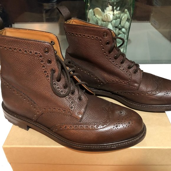 Velasca Leather Brogue Boots - Made in Italy - Picture 7 of 11